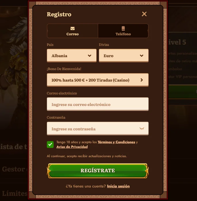 Wild Robin: Registro, Verificación e Inicio de Sesión